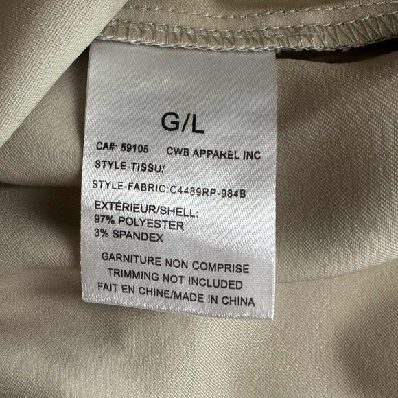 Women's Charlie B Printed Satin Long Sleeve Button Up Shirt Large - Picture 6 of 8